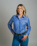 ZEE SAMPS ARTICLE # 8038 Elly L-Navy/White Stripe