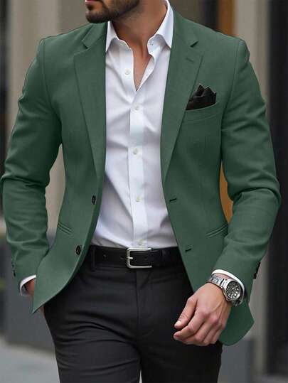 ZEE SAMPS ARTICLE # 8011 Men Space Dye Pocket single Breasted Blazer